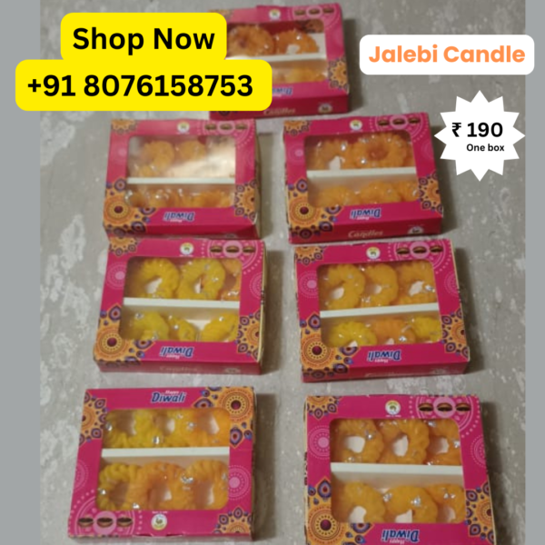 Laddu/Burfi/Jalebi Sweets Candles Packed by Shimmer Mix