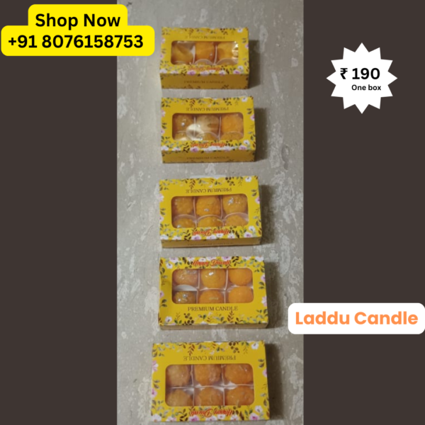 Laddu/Burfi/Jalebi Sweets Candles Packed by Shimmer Mix - Image 6