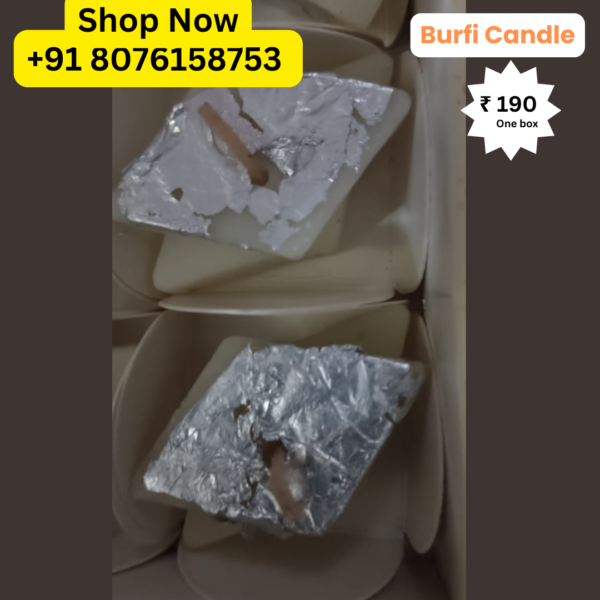 Laddu/Burfi/Jalebi Sweets Candles Packed by Shimmer Mix - Image 8