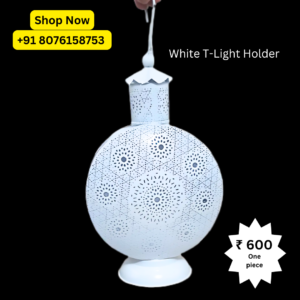 White T-Light Holder – Pure Elegance for Your Home