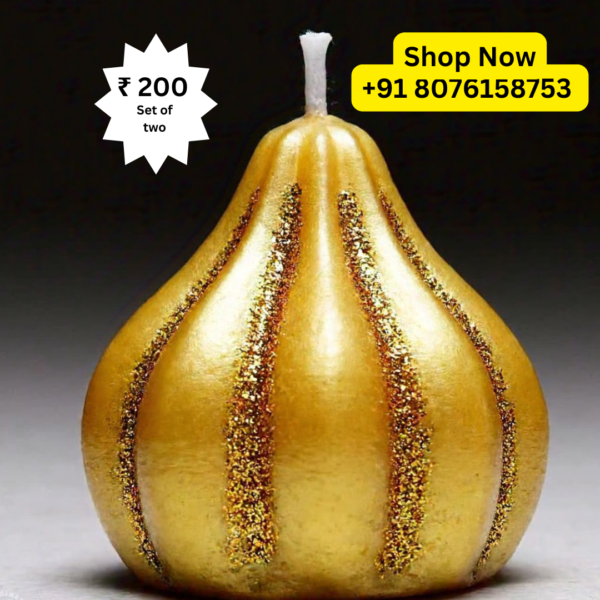 Modak Shape Candles – Elegant Home Décor packed by ShimmerMix