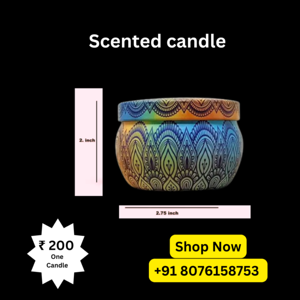 Multi-Color Premium Home Scented Candle - Packed by ShimmerMix - Image 3