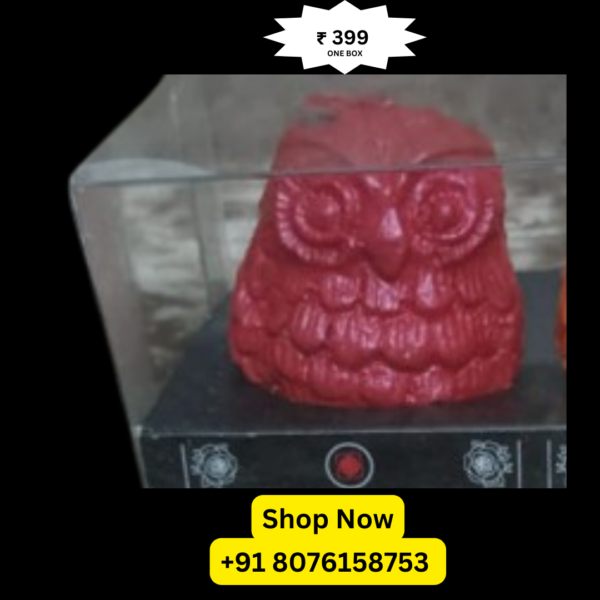 Owl Shape 7 Chakra Scented Candle Set – Aromatherapy & Home Decor Packed by Shimmermix - Image 2